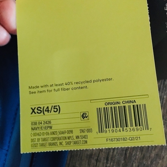 All in Motion Boys’ Blue Sport Snow Bibs XS NWT - Picture 4 of 8